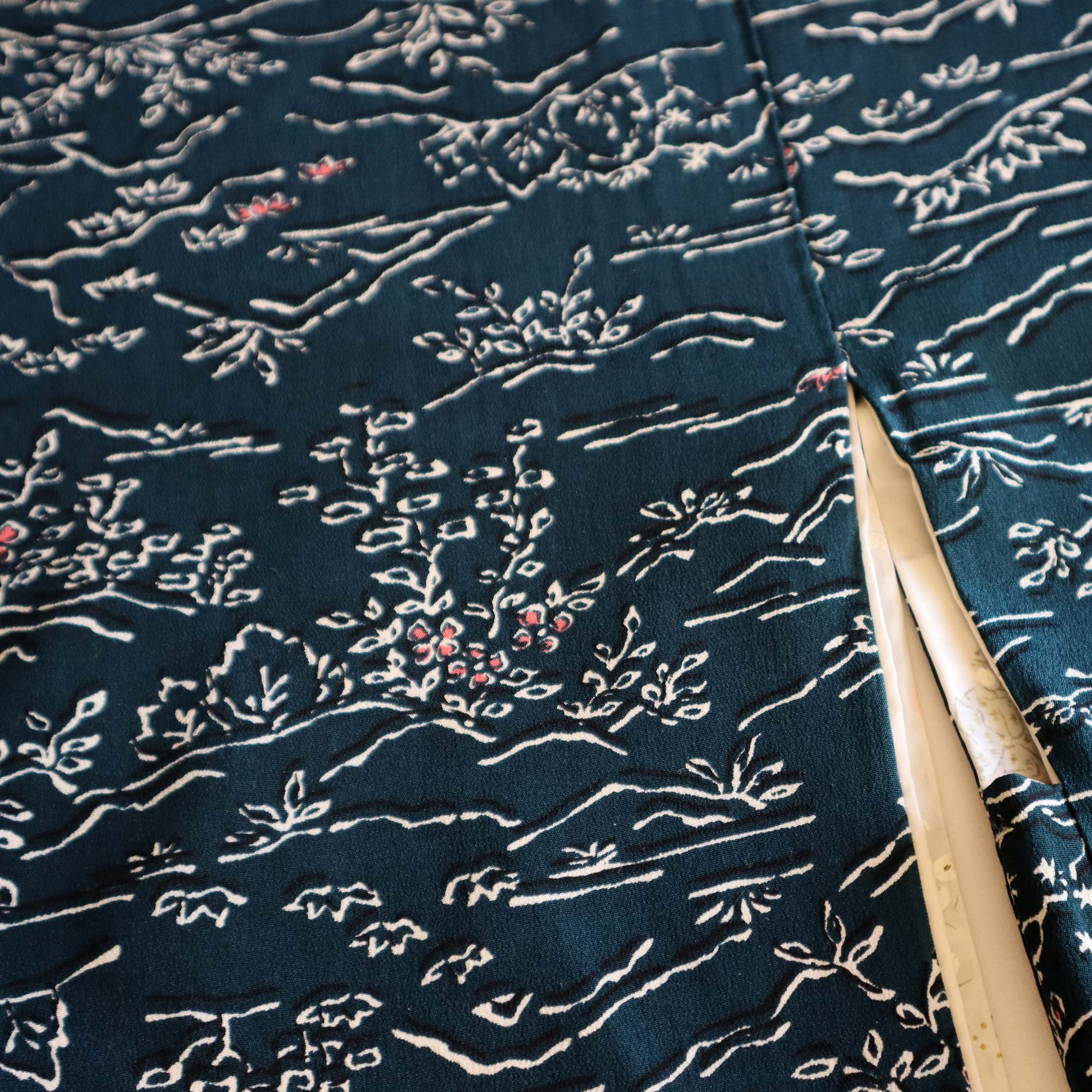 Haori - Étang Bleu aux Nénuphars Roses