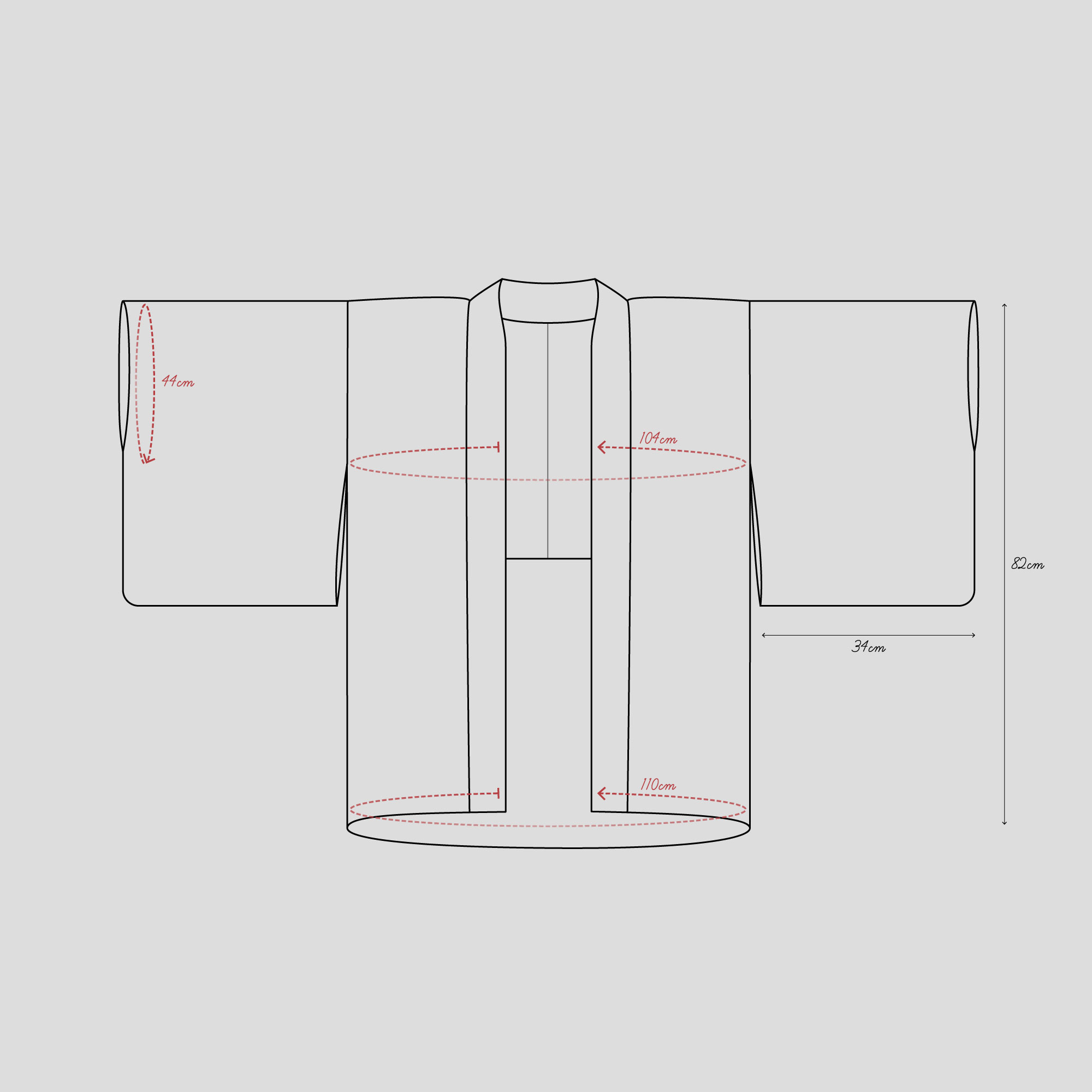 Haori - Branche de Prunier et Fleurs d’Ume