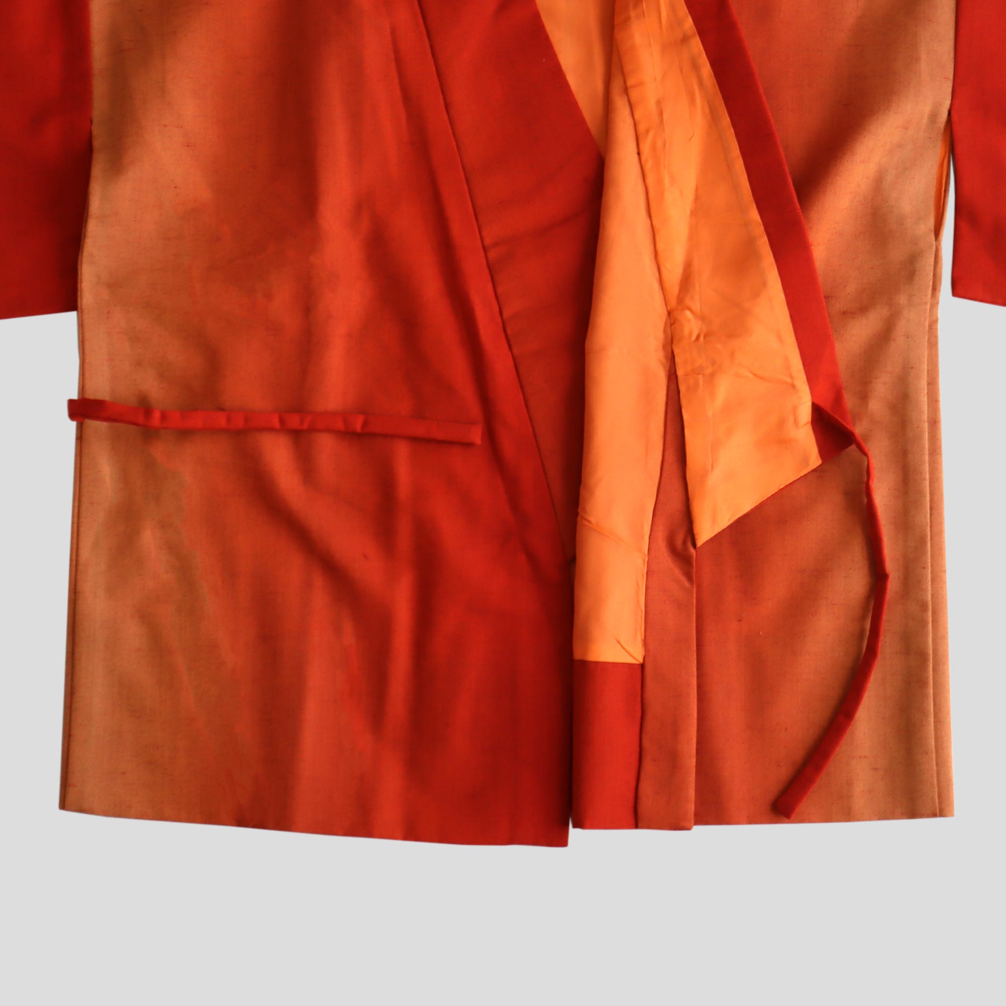 Haori - Flamme d’Automne Texturée en Laine