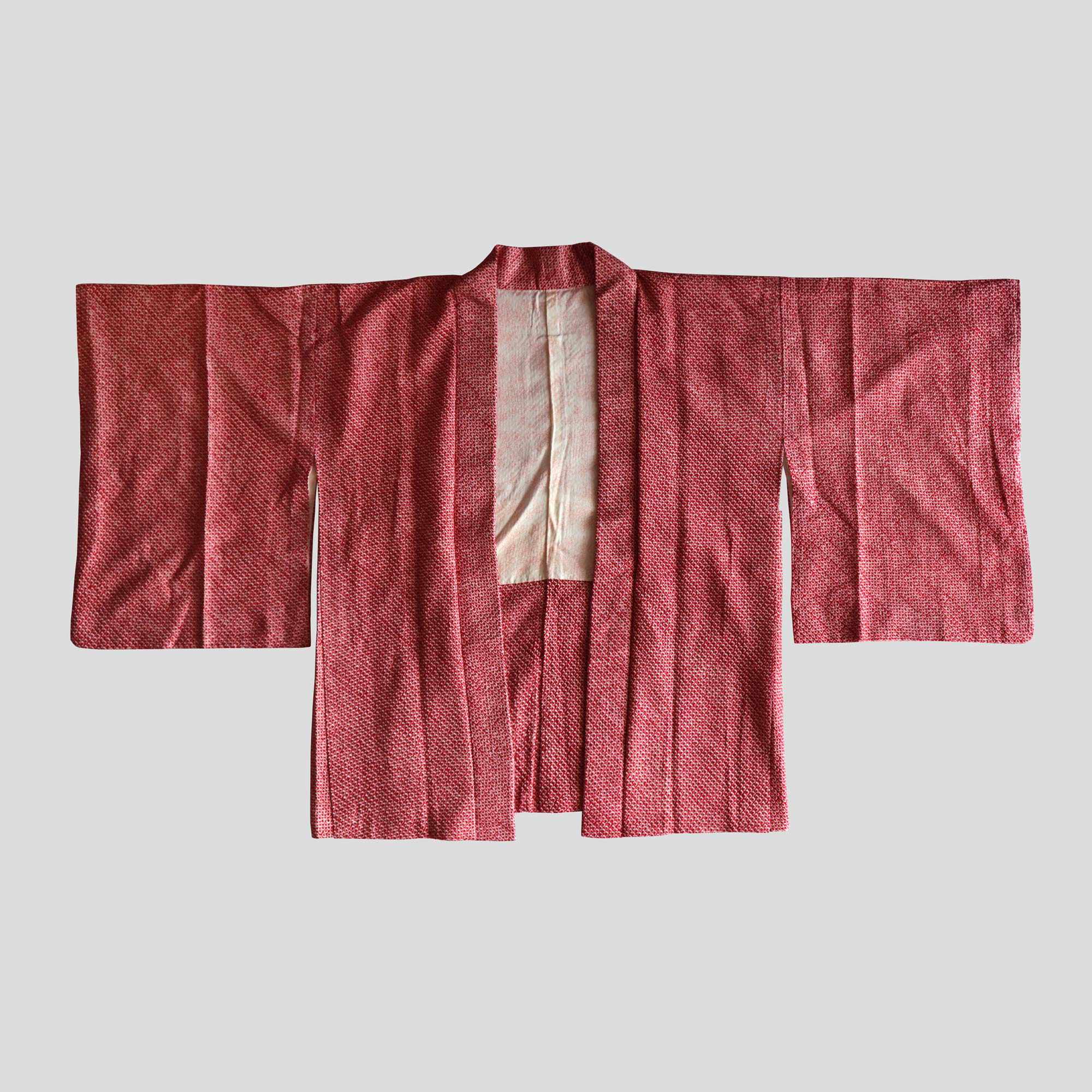 Haori - Points de Teinture Shibori Magenta