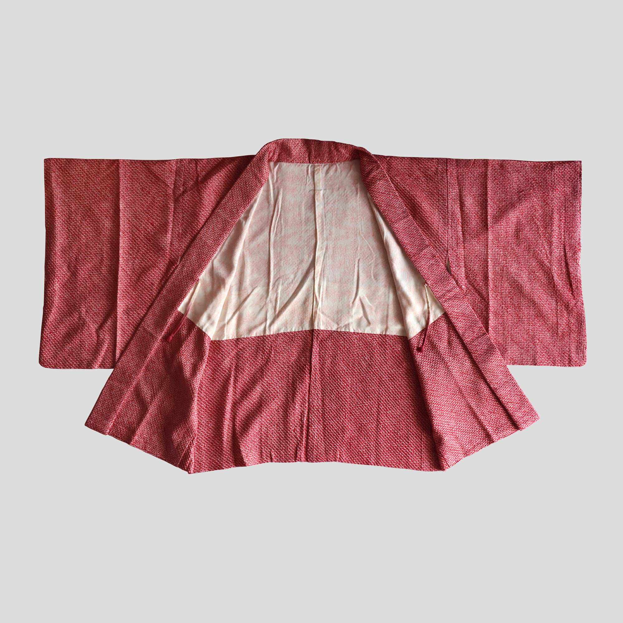 Haori - Points de Teinture Shibori Magenta