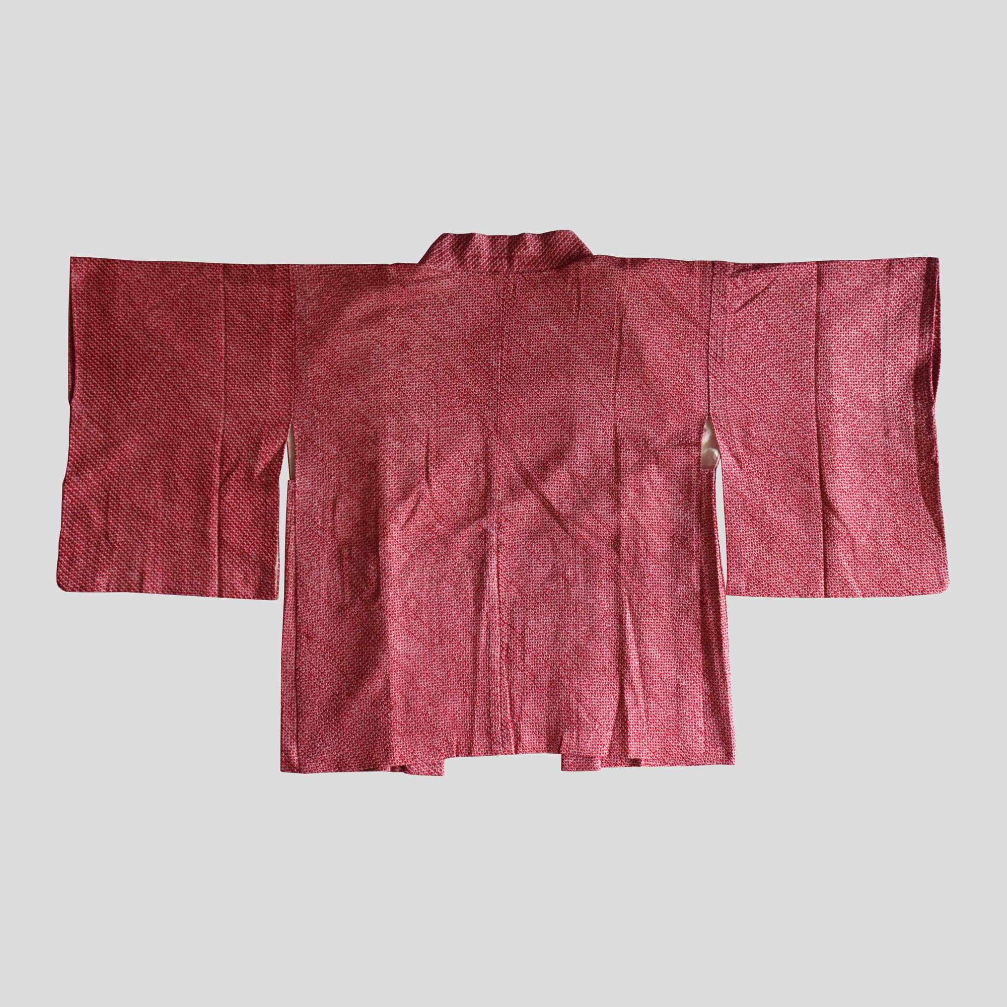 Haori - Points de Teinture Shibori Magenta