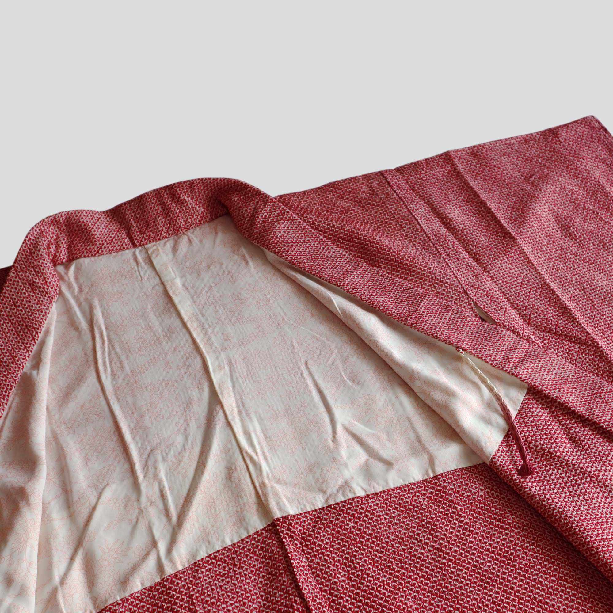 Haori - Points de Teinture Shibori Magenta