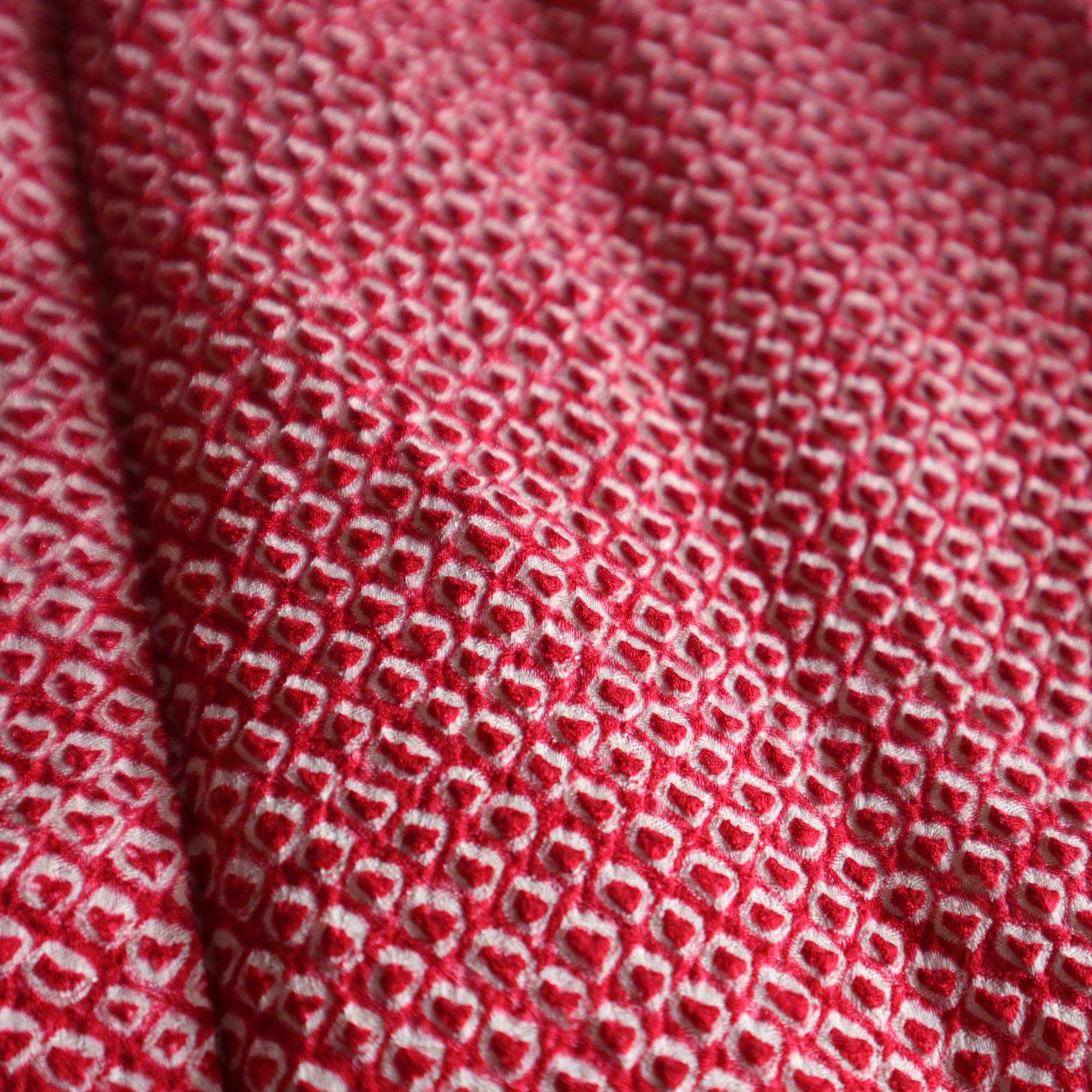 Haori - Points de Teinture Shibori Magenta