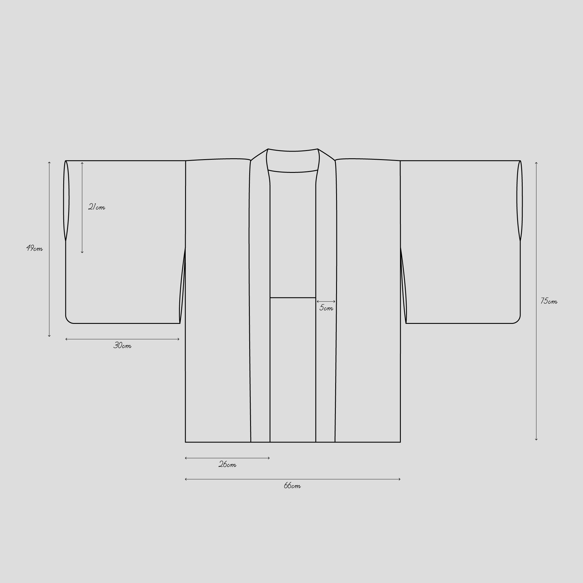 Haori - Points de Teinture Shibori Magenta